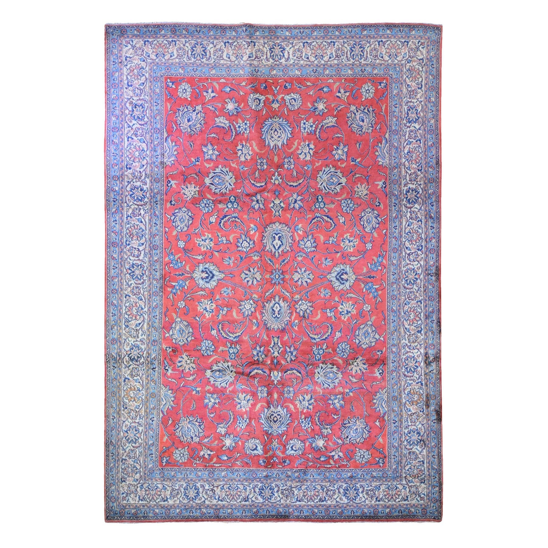 Traditional Wool Hand-Knotted Area Rug 7'10